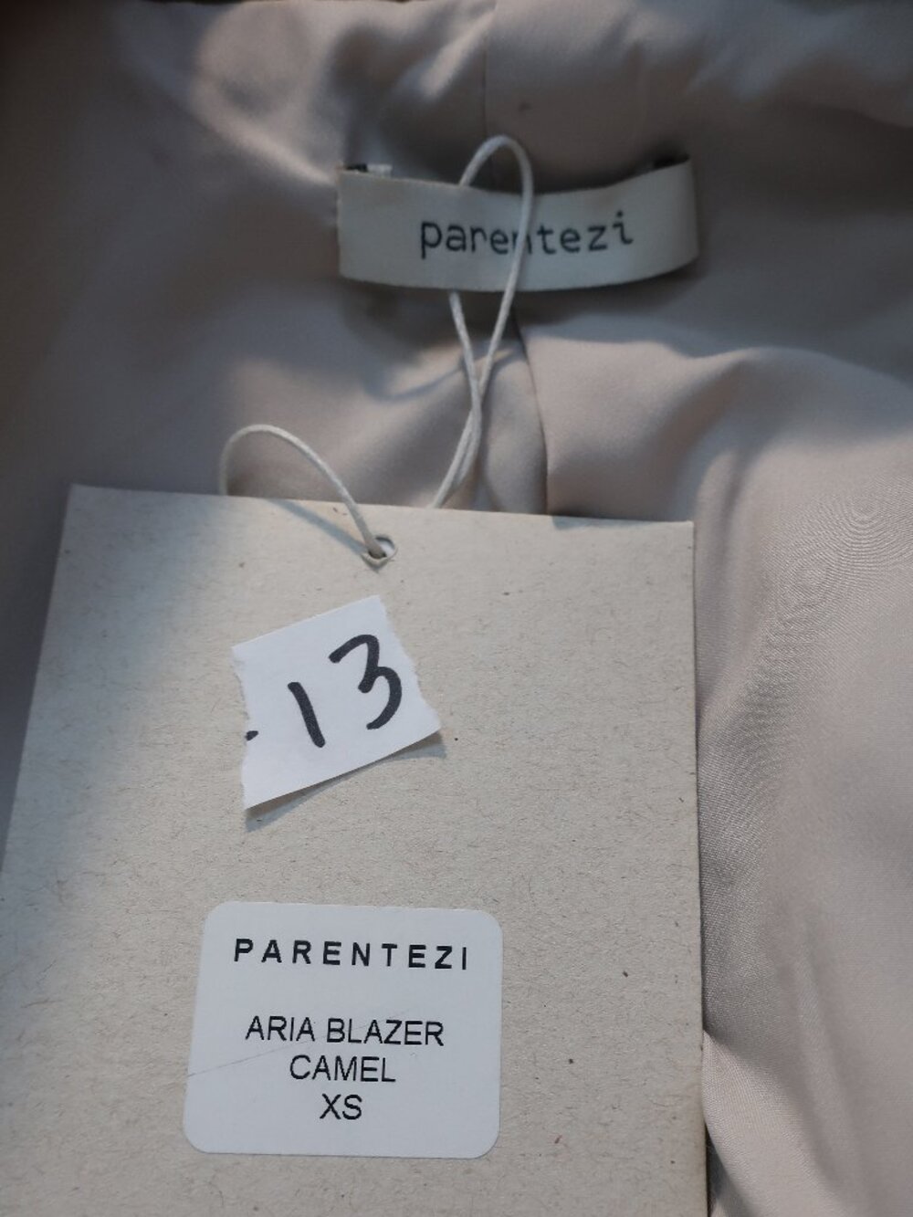 NWT Womens Parentezi Camel Brown (Item-13) Aria Sport Coat Blazer Jacket XS - Picture 12 of 13
